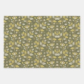 Embrace Nature with Elegant Floral Patterns Geschenkpapier Set (Vorderseite)