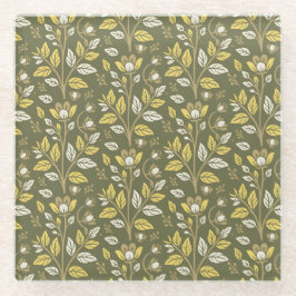 Embrace Nature with Elegant Floral Patterns Glasuntersetzer