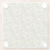 Embrace Nature with Elegant Floral Patterns Glasuntersetzer (Rückseite)