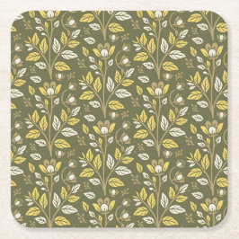 Embrace Nature with Elegant Floral Patterns Rechteckiger Pappuntersetzer