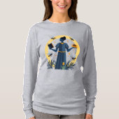 Embrace Nature's Harmony Wird Modern Gardener Silh T-Shirt (Vorderseite)