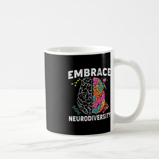 Embrace Neurodiversity ADHD Autismus Bewusstsein Kaffeetasse (Rechts)