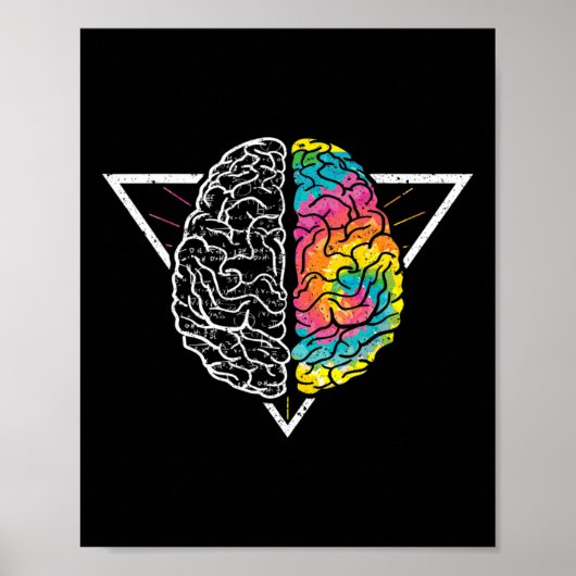Embrace Neurodiversity ADHD LD Autismus Bewusstsei Poster (Vorne)
