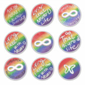 Embrace Neurodiversity Aufkleber (Vorderseite)