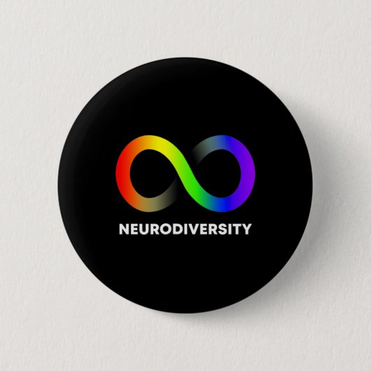 Embrace Neurodiversity-Autismus Adhd Asd Infinity  Button (Vorderseite)