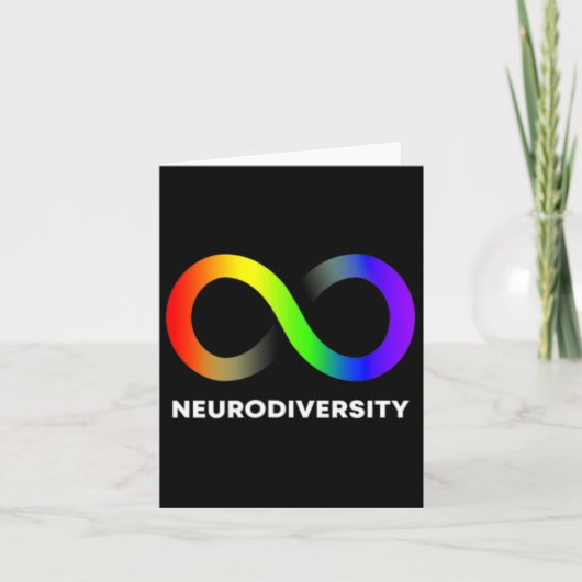 Embrace Neurodiversity-Autismus Adhd Asd Infinity Karte (Vorderseite)