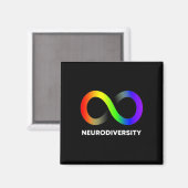 Embrace Neurodiversity-Autismus Adhd Asd Infinity Magnet (Vorderseite/Rückseite)