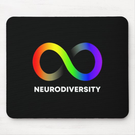Embrace Neurodiversity-Autismus Adhd Asd Infinity Mousepad (Vorne)