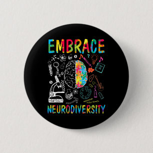 Embrace Neurodiversity Autismus Bewusstsein Asse M Button
