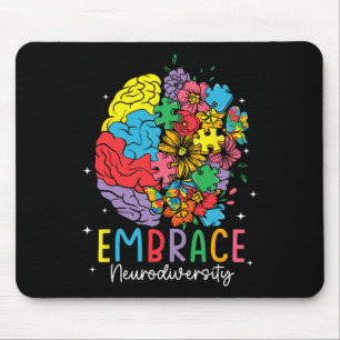 Embrace Neurodiversity Autismus Bewusstsein Asse M Mousepad