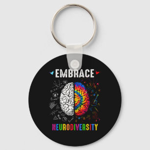 Embrace Neurodiversity Autismus Bewusstsein Asse M Schlüsselanhänger