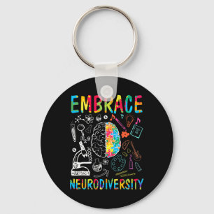 Embrace Neurodiversity Autismus Bewusstsein Asse M Schlüsselanhänger
