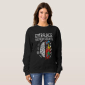 Embrace Neurodiversity Autismus Bewusstsein Asse M Sweatshirt (Vorne ganz)