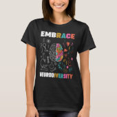 Embrace Neurodiversity-Gehirn Embrace Adhd Autismu T-Shirt (Vorderseite)