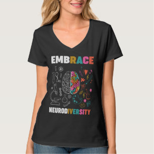 Embrace Neurodiversity-Gehirn Embrace Adhd Autismu T-Shirt