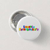 Embrace Neurodiversity | Neurodivere Sensibilisier Button (Vorne & Hinten)