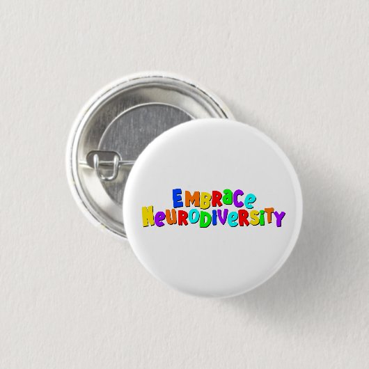 Embrace Neurodiversity | Neurodivere Sensibilisier Button (Vorne & Hinten)