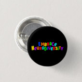 Embrace Neurodiversity | Neurodivere Sensibilisier Button (Vorne & Hinten)