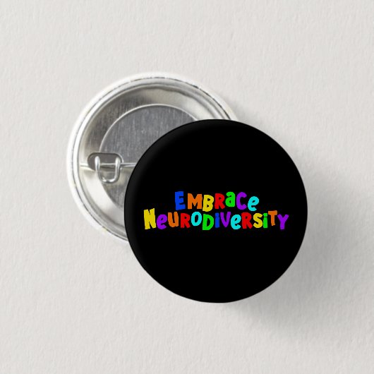 Embrace Neurodiversity | Neurodivere Sensibilisier Button (Vorne & Hinten)