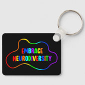 Embrace Neurodiversity | Neurodivere Sensibilisier Schlüsselanhänger (Vorderseite)
