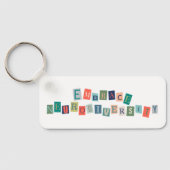 Embrace Neurodiversity | Neurodivere Sensibilisier Schlüsselanhänger (Rückseite)