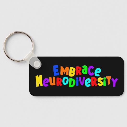 Embrace Neurodiversity | Neurodivere Sensibilisier Schlüsselanhänger (Rückseite)