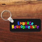 Embrace Neurodiversity | Neurodivere Sensibilisier Schlüsselanhänger (Rückseite)