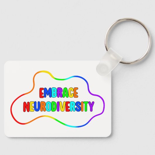 Embrace Neurodiversity | Neurodivere Sensibilisier Schlüsselanhänger (Vorderseite)