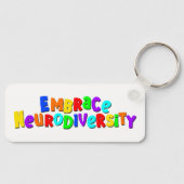 Embrace Neurodiversity | Neurodivere Sensibilisier Schlüsselanhänger (Vorderseite)