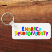 Embrace Neurodiversity | Neurodivere Sensibilisier Schlüsselanhänger (Rückseite)
