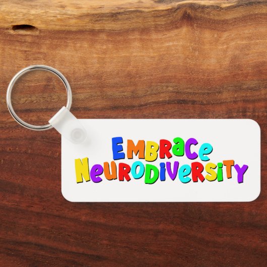 Embrace Neurodiversity | Neurodivere Sensibilisier Schlüsselanhänger (Rückseite)
