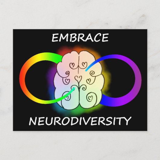 Embrace Neurodiversity Postkarte (Vorderseite)