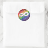 Embrace Neurodiversity (Schwarzer Text) Runder Aufkleber (Tasche)