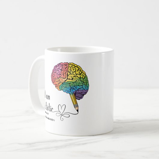 Embrace Neurodiversity-Tasse Kaffeetasse (Vorderseite Links)