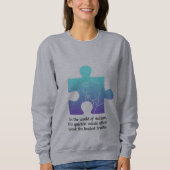 Embrace Neurodiversity Wird Autism Awareness Puzzl Sweatshirt (Vorderseite)