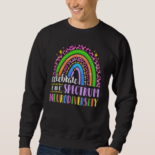 Embrace Neuroversity Autismus Bewusstsein Sweatshirt (Vorderseite)