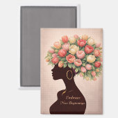 Embrace New Beginnings Inspirational Magnet (Vorderseite/Rückseite)