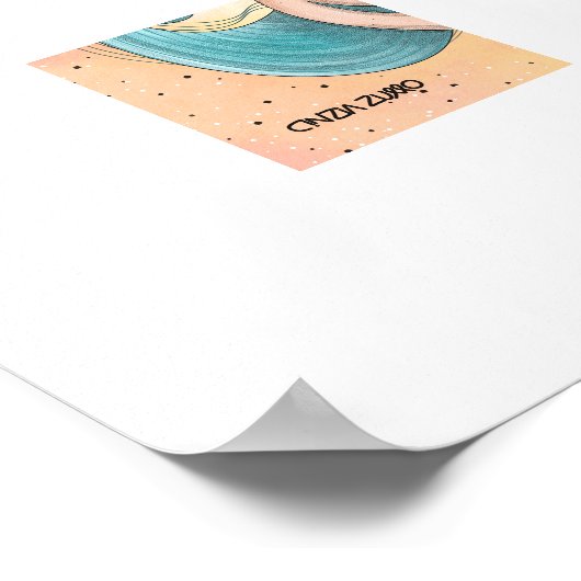 Embrace of Light - Original Illustration Poster (Ecke)