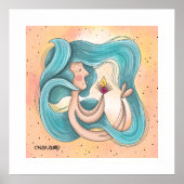 Embrace of Light - Original Illustration Poster (Vorne)