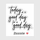 Embrace Positivity: Moderne handgeschriebene Typog Aufkleber (Blatt)