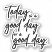 Embrace Positivity: Moderne handgeschriebene Typog Aufkleber (Vorderseite)