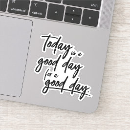Embrace Positivity: Moderne handgeschriebene Typog Aufkleber