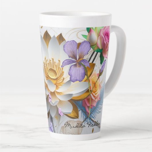 Embrace Power -Latte Mug Milchtasse (Rechte Ecke)
