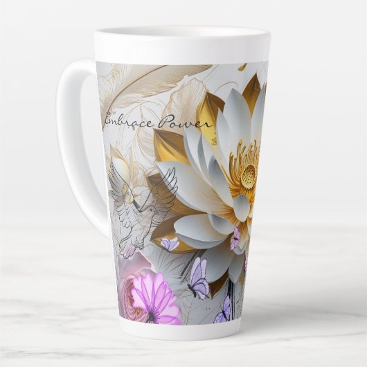 Embrace Power -Latte Mug Milchtasse (Linke Ecke)