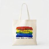 Embrace PRIDE nicht Prejudice Rainbow Art Tragetasche (Vorne)