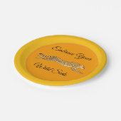 Embrace Running Cheetah Paper Plates Pappteller (Schrägansicht)