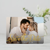 Embrace Save the Date Foil Einladung (Stehend vorne)