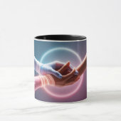 Embrace Serenity: "Hände der Heilung" Tasse (Zentrum)