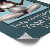 "Embrace Serenity - International Yoga Day Poster (Ecke)