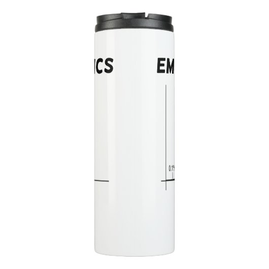 Embrace-Statistik ist eine normale Bell Curve-Anwe Thermosbecher (Rückseite)